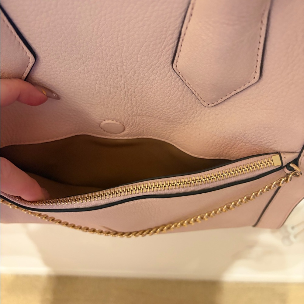Henri Bendel Pink Satchel with Tassel and Chain - Picture 3 of 8